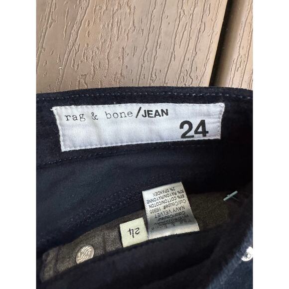 Rag & Bone Velvet Skinny Jeans, Ankle Zip, Skinny Midrise - Picture 12 of 12